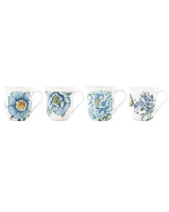 Lenox Butterfly Meadow Blue 4Pc Mug Set Home