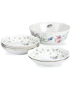 Lenox Butterfly Meadow 7pc Bowl Set With $10 Credit Home