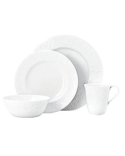 Lenox Opal Innocence Carved 4pc Place Setting With $7 Credit Home