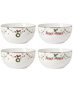 Lenox Merry Grinchmas Set Of 4 Assorted All-Purpose Bowls Home