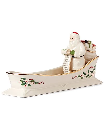 Lenox Holiday Santa's Sleigh Cracker Tray Home