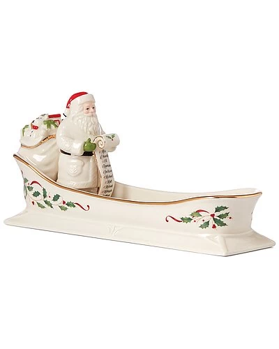 Lenox Holiday Santa's Sleigh Cracker Tray Home - Image 2