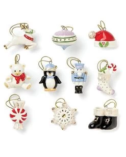 Lenox Christmas Memories 10pc Ornament Set Home