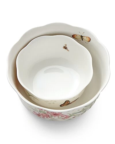 Lenox Butterfly Meadow 2Pc Nesting Bowl Set With $5 Credit Home - Image 2