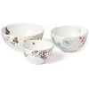 Lenox Butterfly Meadow 3Pc Bowl Set With $5 Credit Home