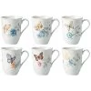 Lenox Butterfly Meadow 6Pc Mug Set With $6 Credit Home