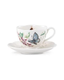 Lenox Butterfly Meadow Blue Cup And Saucer With $2 Credit Home