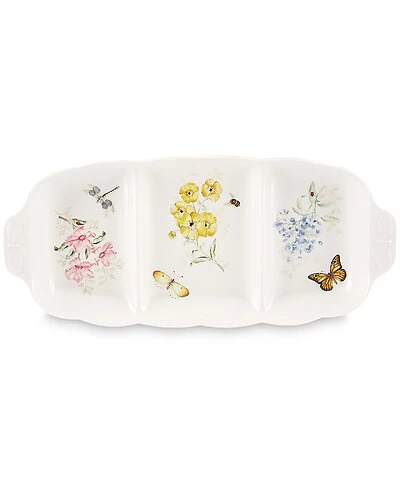 Lenox Butterfly Meadow Divided Serving Dish With $8 Credit Home