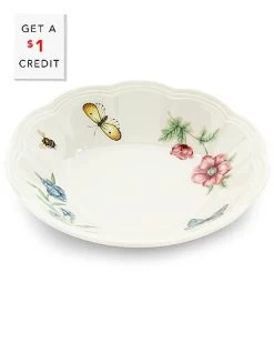 Lenox Butterfly Meadow Fruit Bowl With $1 Credit Home