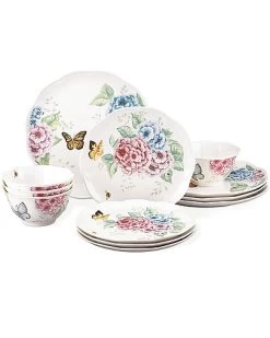 Lenox Butterfly Meadow Hydrangea 12Pc Dinnerware Set With $15 Credit Home