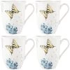 Lenox Butterfly Meadow Hydrangea 4Pc Mug Set With $5 Credit Home