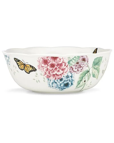 Lenox Butterfly Meadow Hydrangea Large Serving Bowl With $6 Credit Home