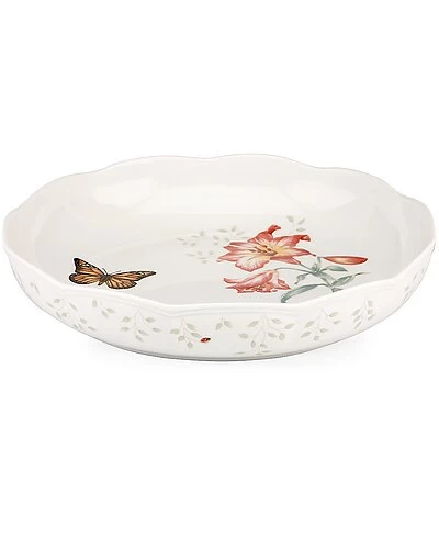 Lenox Butterfly Meadow Low Serving Bowl With $4 Credit Home