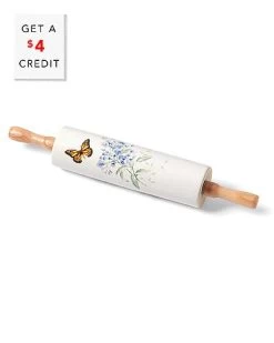 Lenox Butterfly Meadow Rolling Pin With $4 Credit Home
