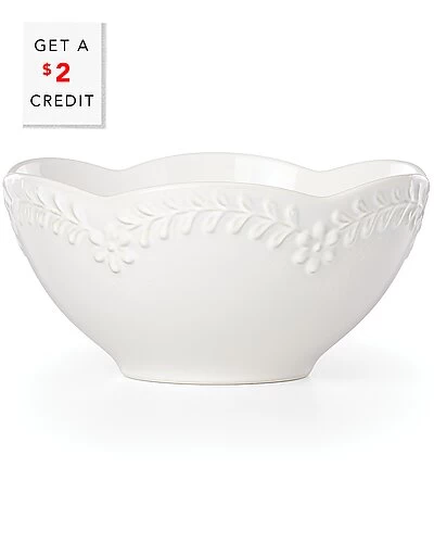 Lenox Chelse Muse Floral White All-Purpose Bowl With $2 Credit Home