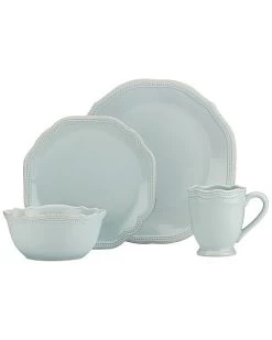 Lenox French Perle Bead Ice Blue 4Pc Place Setting With $7 Credit Home