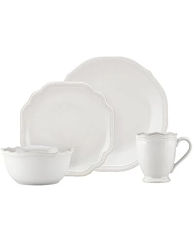 Lenox French Perle Bead White 4Pc Place Setting With $7 Credit Home