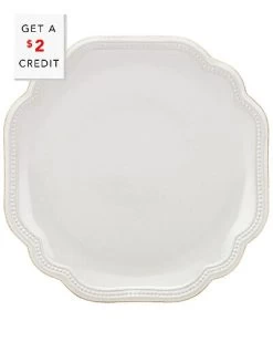 Lenox French Perle Bead White Accent Plate With $2 Credit Home
