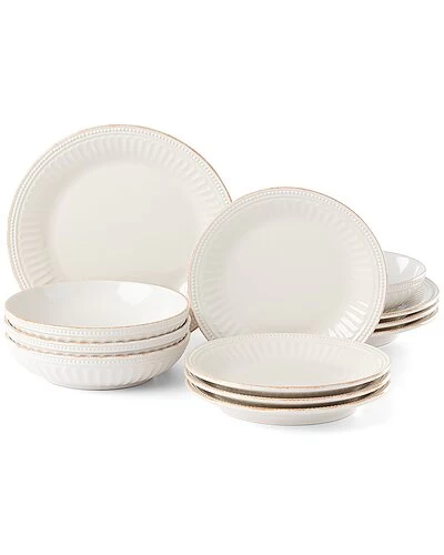 Lenox French Perle Groove 12Pc Dinnerware Set With $17 Credit Home