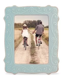Lenox French Perle Ice Blue 5X7 Frame With $5 Credit Home