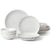 Lenox French Perle Scallop 12Pc Dinnerware Set With $19 Credit Home
