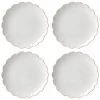 Lenox French Perle Scallop 4Pc Accent Plate Set With $6 Credit Home