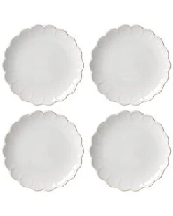 Lenox French Perle Scallop 4Pc Accent Plate Set With $6 Credit Home
