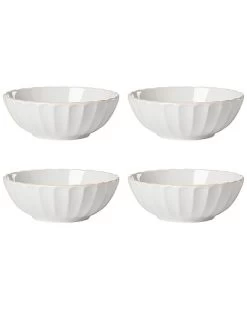 Lenox French Perle Scallop 4Pc Bowl Set With $7 Credit Home