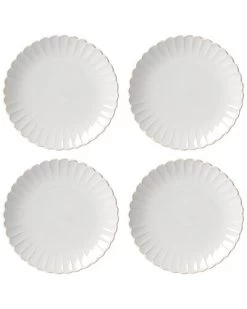 Lenox French Perle Scallop 4Pc Dinner Plate Set With $7 Credit Home