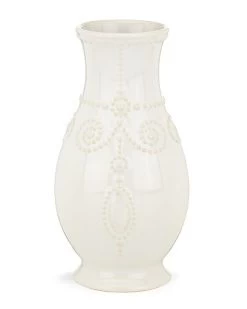 Lenox French Perle White Fluted Vase With $3 Credit Home