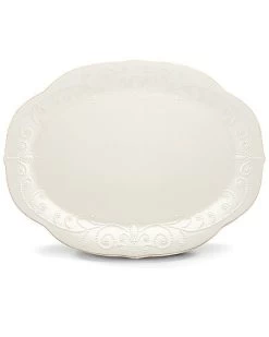 Lenox French Perle White Oval Serving Platter With $10 Credit Home