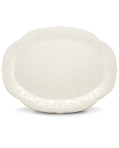 Lenox French Perle White Oval Serving Platter With $10 Credit Home