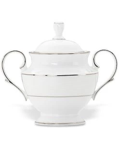 Lenox Opal Innocence Stripe Sugar Bowl Home