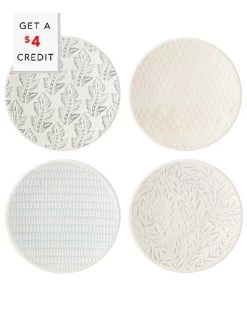 Lenox Textured Neutrals 4pc Tidbit Set With $4 Credit Home