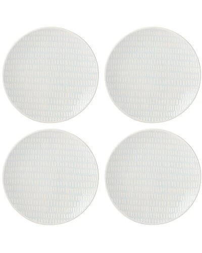 Lenox Textured Neutrals Dobby 4pc Accent Plate Set With $6 Credit Home