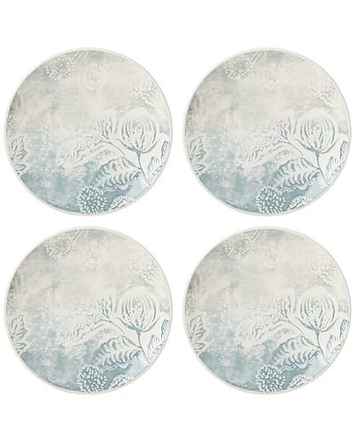 Lenox Textured Neutrals Floral 4pc Accent Plate Set With $6 Credit Home