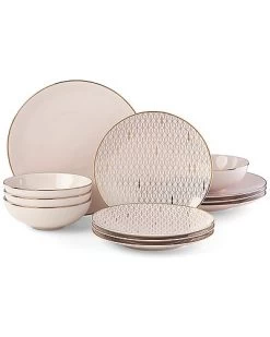 Lenox Trianna Blush 12pc Dinnerware Set With $20 Credit Home
