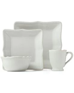 Lenox French Perle Bead 16Pc Dinnerware Set Home