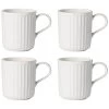 Lenox French Perle Scallop 4Pc Mug Set With $6 Credit Home