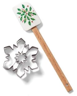 Lenox Holiday Spatula & Snowflake Cookie Cutter Home