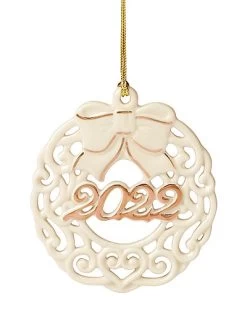 Lenox 2022 A Year To Remember Wreath Ornament Home