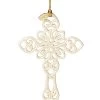 Lenox 2022 Snow Fantasies Cross Ornament Home