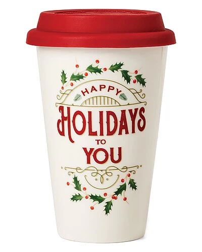 Lenox Happy Holidays To You Travel Mug Home