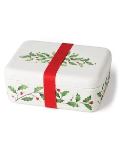 Lenox Holiday Bamboo Bento Lunch Box Home