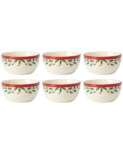 Lenox Holiday 6pc Dessert Bowl Set Home