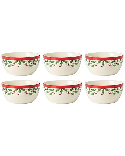 Lenox Holiday 6pc Dessert Bowl Set Home