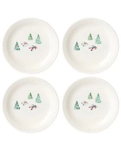 Lenox Profile Snow Day 4pc Accent Plate Set Home