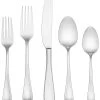 Lenox Chesterbrook Satin 65PC Flatware Set Home