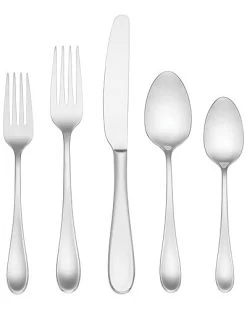Lenox Chesterbrook Satin 65PC Flatware Set Home