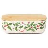 Lenox Holiday Bamboo Storage Container & Lid Home